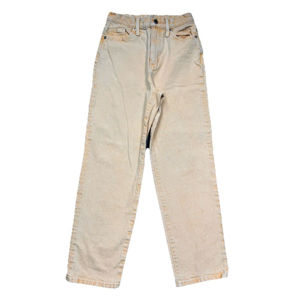 Universal Thread Vintage Straight Jeans 00/24 (24x26) Stone Wash Orange Juniors